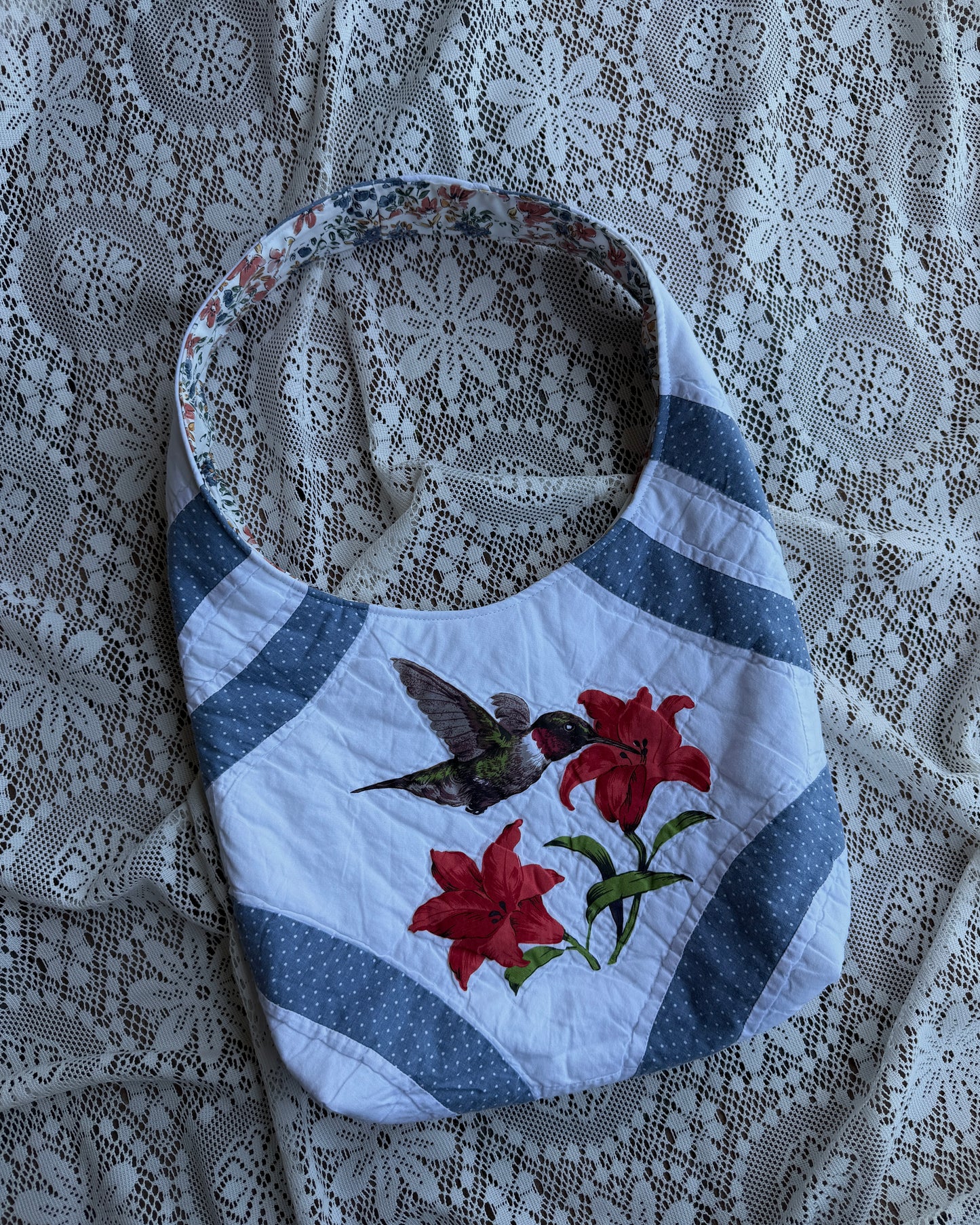 S - hummingbird hobo bag