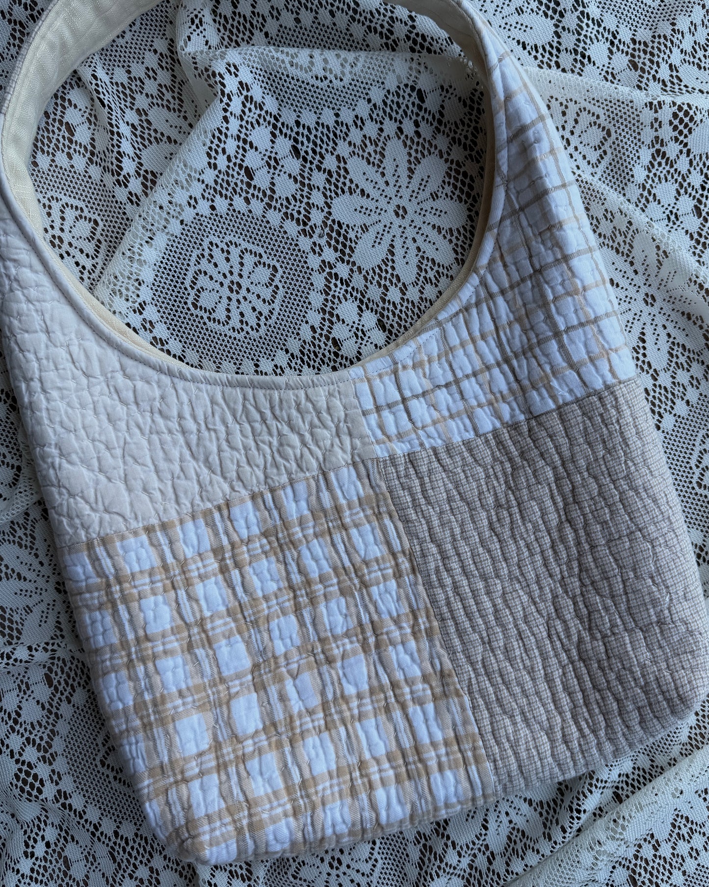 S - neutral hobo bag
