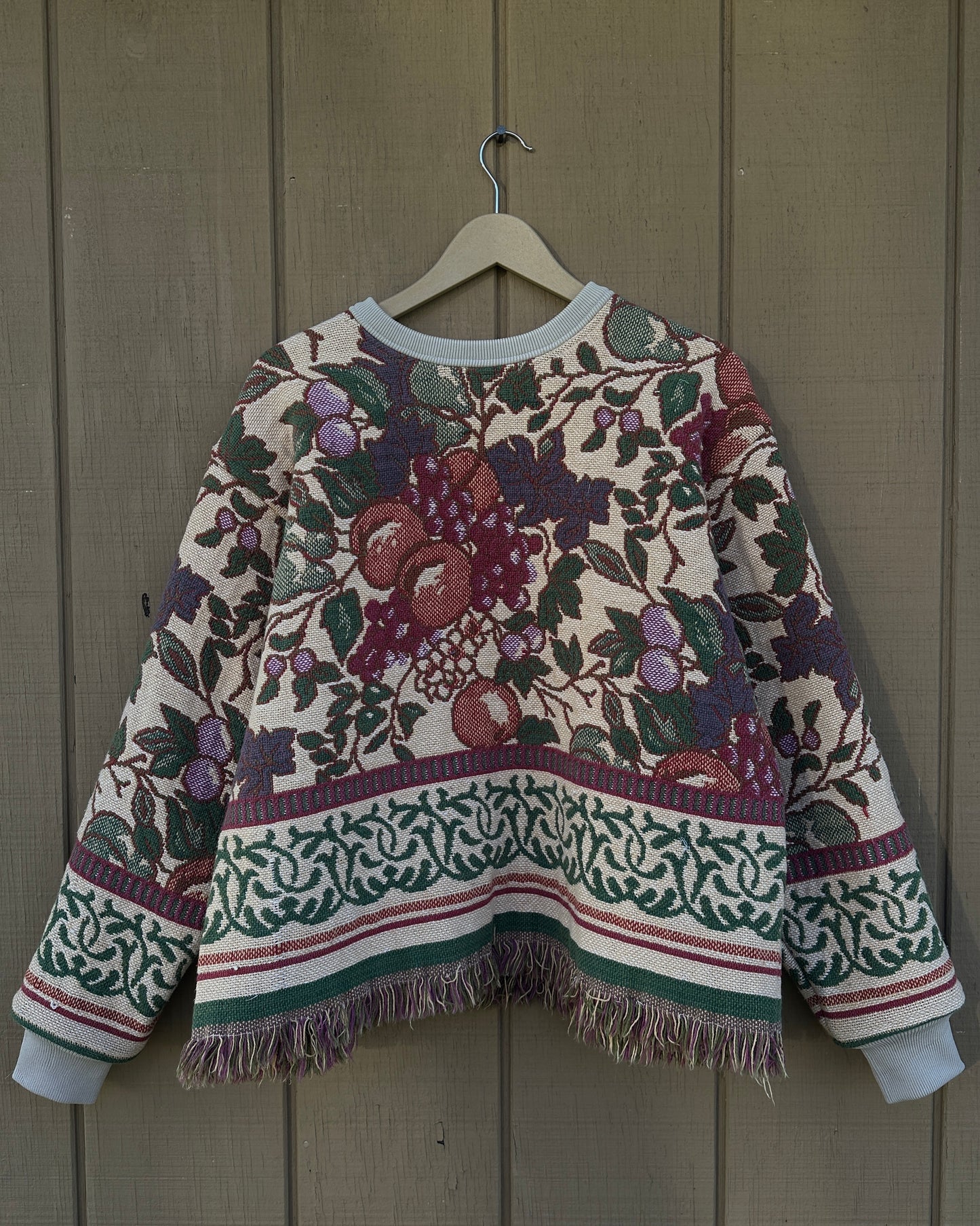 Fruits Woven Crewneck - M