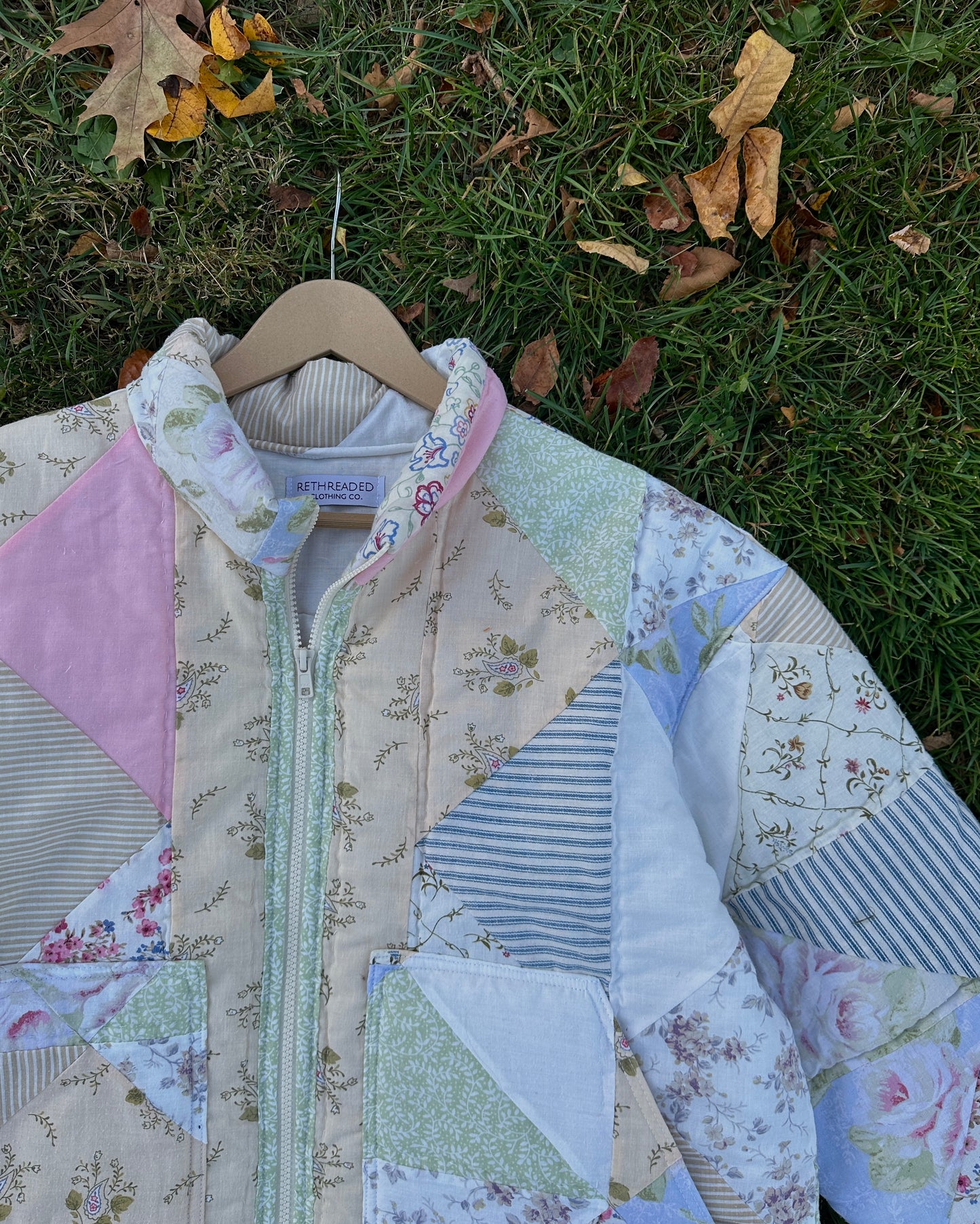 L - Pastel Quilted Jacket