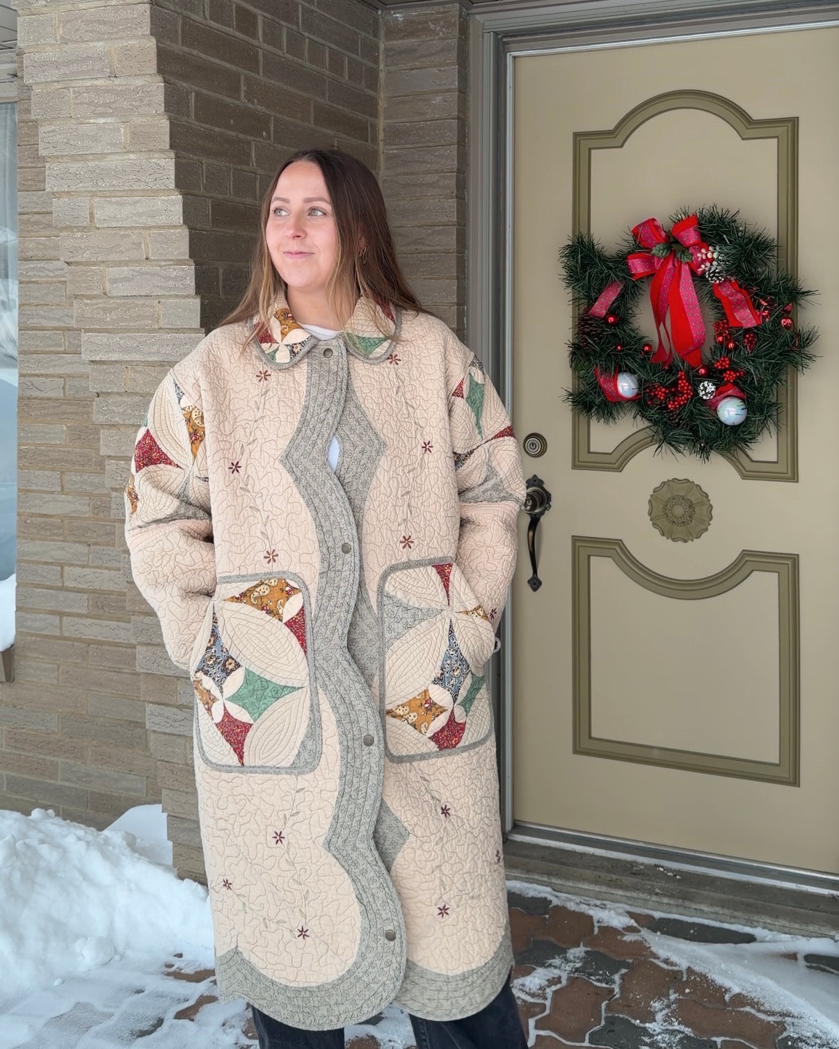 Long Scalloped Jacket - L