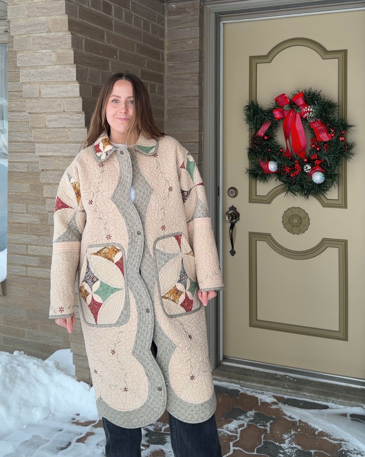 Long Scalloped Jacket - L